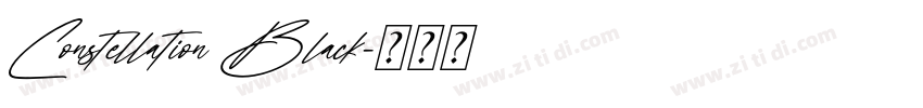 Constellation Black字体转换